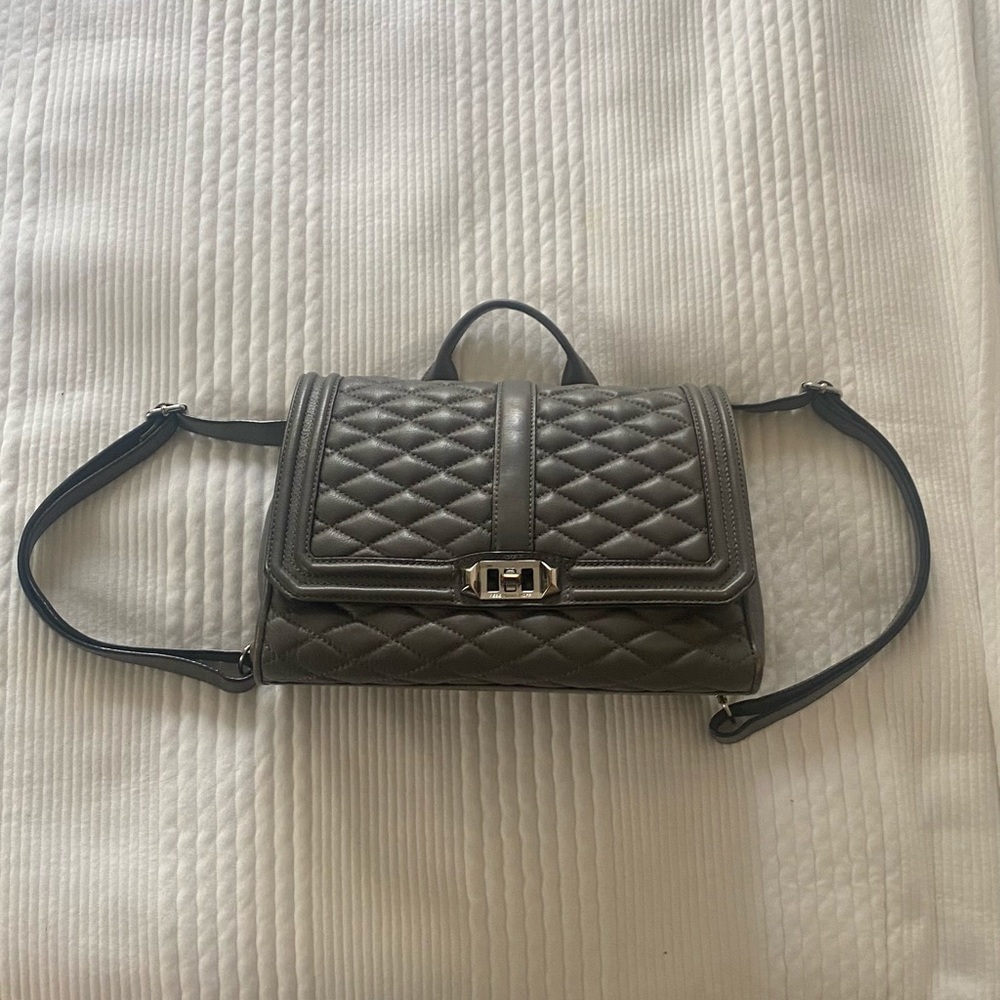 Rebecca Minkoff Grey Leather BackPack